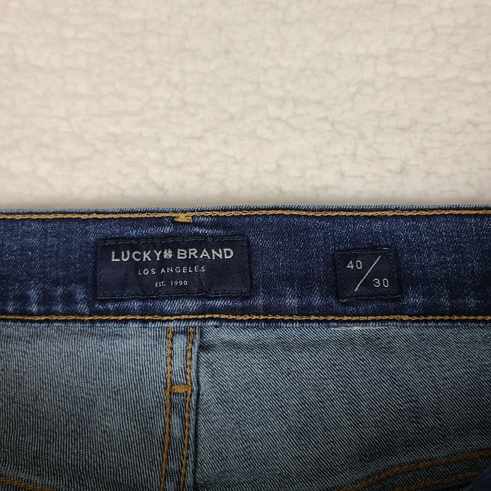 Lucky Brand Jeans‎ Mens 40x30 Blue 221 Straight Leg Dark Wash